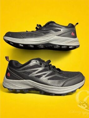 Iron Man Men's Black and Gray Athletic Trail Shoes